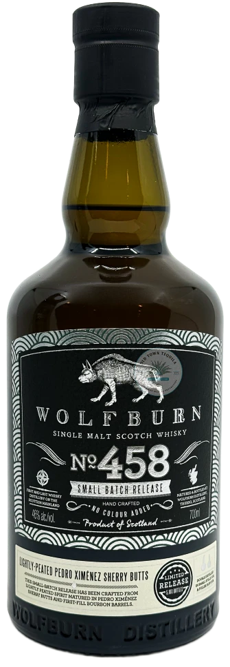 WHISKY WOLFBURN SINGLE BATCH 458 70CL.